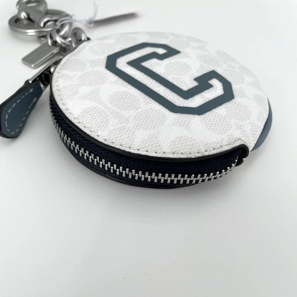 Coach Varsity Bag Charm Zipper Pouch
